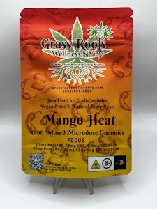 Grass Roots Wellness - Grass Roots Wellness - Mango Habanero - 15mg - 1.5mg THC: 12mg CBD: 0.5mg CBC x 10 ct - Edibles