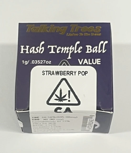 Talking Trees - Talking Trees 1g Strawberry Pop Hash Temple Ball Main Image