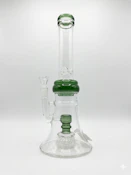 SPS | Glass Water Pipe | Clear Green