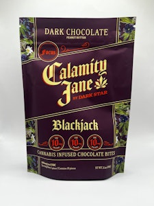 DARK STAR - Dark Star - Blackjack - Peanut Butter Dark Chocolate (Focus) - 100mg - 10mg x 10ct - Edibles
