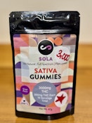 SOLA Edibles | 3000mg Sativa Gummy | Blueberry 