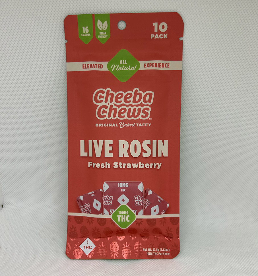 CHEEBA CHEW WAX WRAP RSO STRAWBERRY | LIVE ROSIN | 100MG
