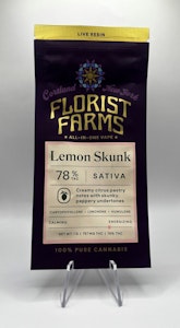 FLORIST FARMS - Florist Farms - Lemon Skunk - Live Resin - 76% THC - 1.0g - AIO Vape Pen