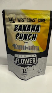 West Coast Cure - [WEST COAST CURE] DIAMOND INFUSED FLOWER - 14G - BANANA PUNCH (H)