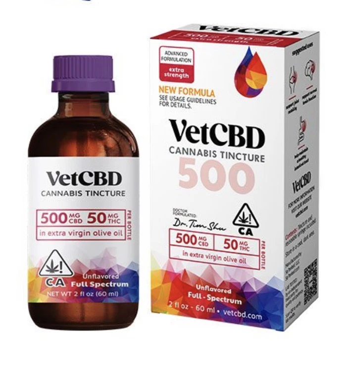 VETCBD - VET CBD-  Extra Strength 500mg CBD 2oz Cannabis Tincture Main Image
