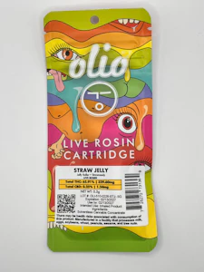 Olio - Olio - Straw Jelly - Live Rosin - 65.91% THC - 0.5g - Vape Cartridge