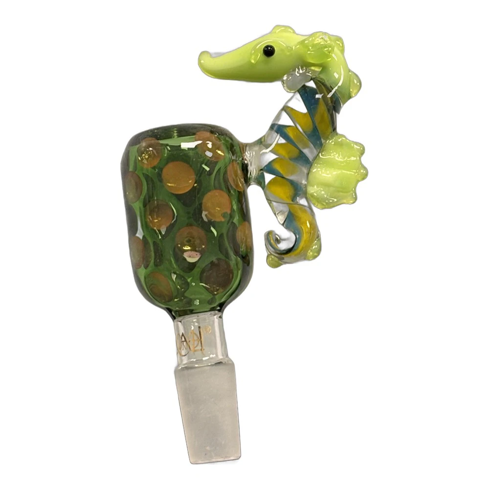 Lookah - Green Seahorse Bowl | 14mm | Lookah Main Image