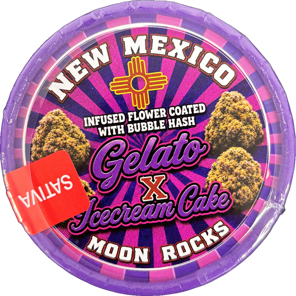 House of Kush - Gelato x Ice Cream Cake (3.5G) | Bubble Hash Infused Moon Rocks | Indica Main Image