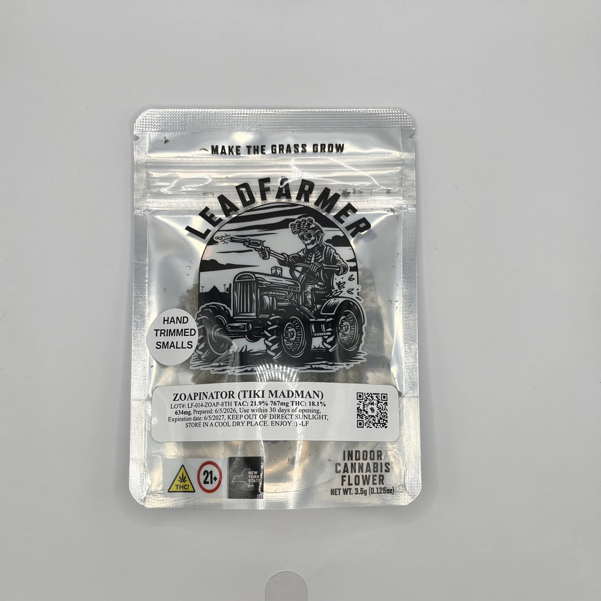 Leadfarmer - LeadFarmer - Zoapinator - 18.10% THC - 3.5g - Dry Flower Main Image