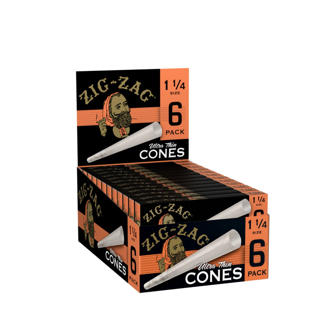 Evergreen Retail - Raw- Cones- 1 1/4 - 6pk - Accessories Main Image