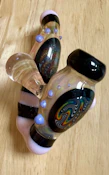 Pink Glass Pipe With Rainbow Reversal || Sean's Glass