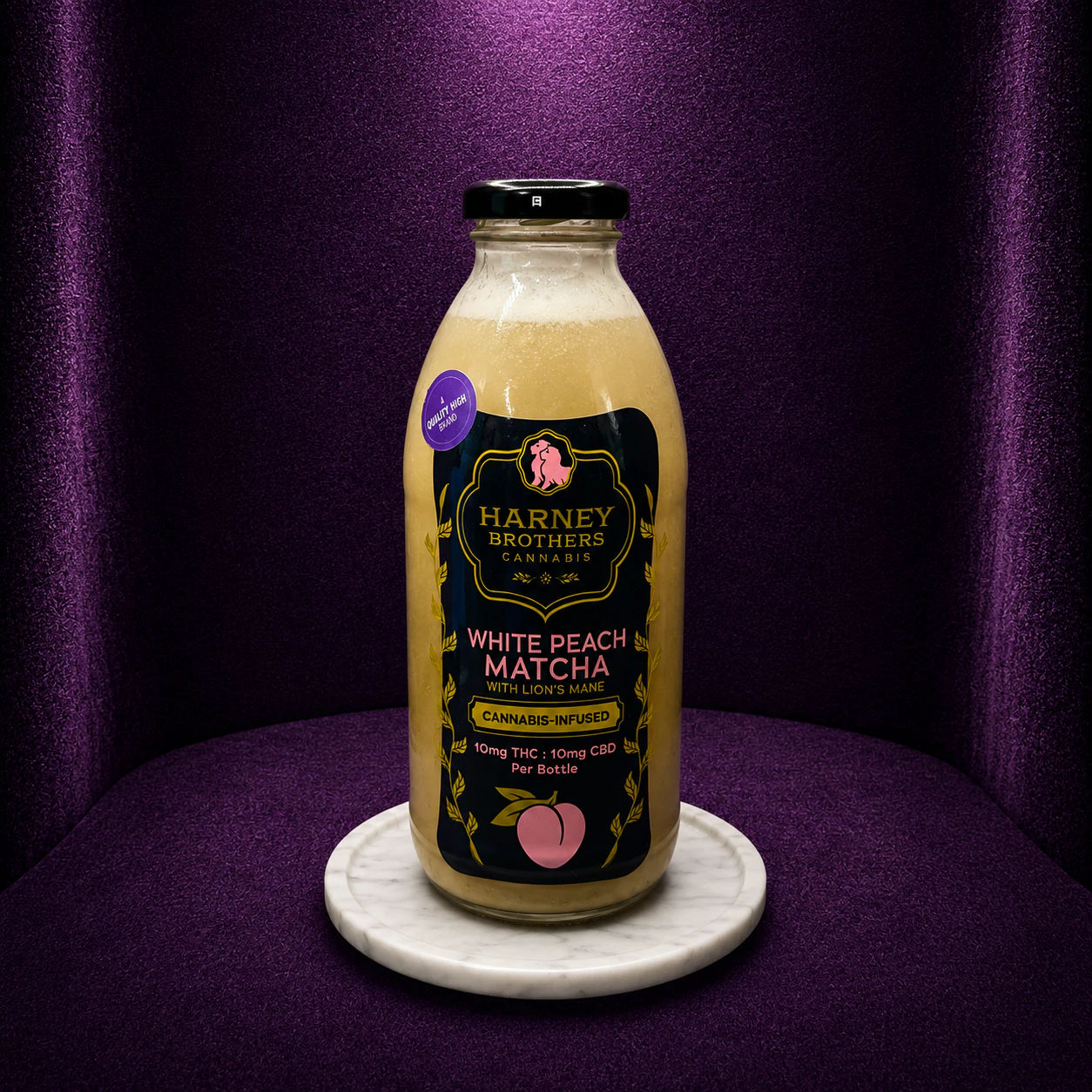 Harney Brothers - Harney Brothers | 16oz White Peach Matcha | 10mg  Main Image