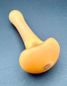 Smooth Amber Large Spoon || Rummel Glass