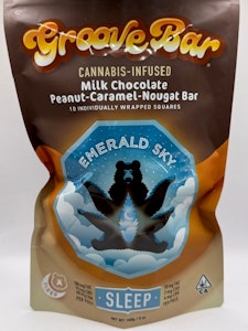 Emerald Sky - Milk Chocolate Peanut Caramel Nougat Bites Sleep 160mg 10 Pack - Emerald Sky