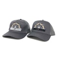HAT: WHEELHOUSE GREY EMBROIDERED TRUCKER SNAPBACK