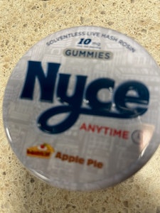 NYCE - D25 Nyce Apple Pie Live Hash Rosin Gummies 10pk