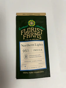 Florist Farms - B56 Florist Farms Northern Lights All-In-One Vape 1g