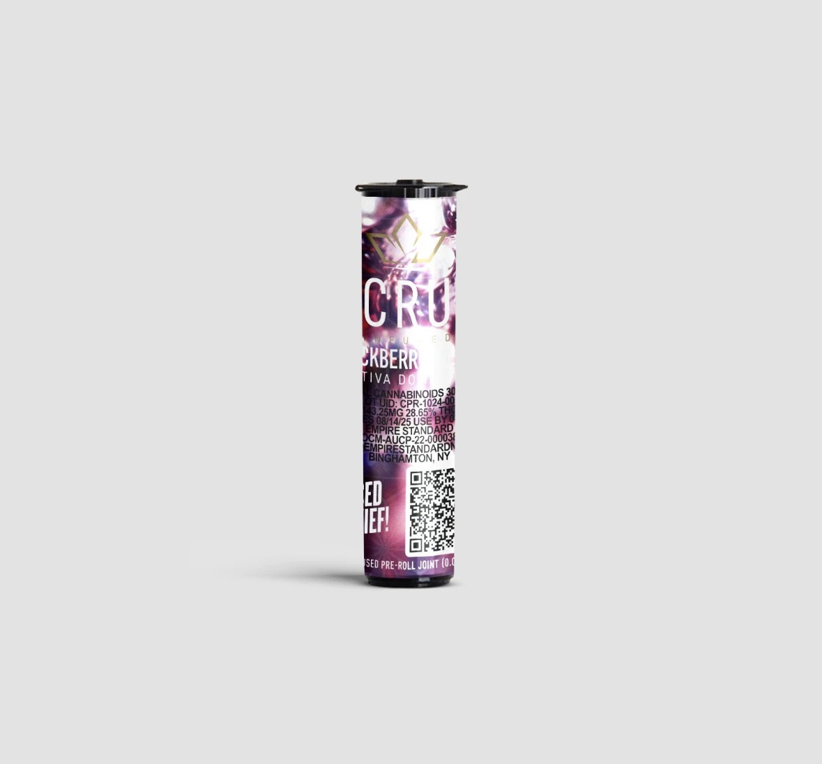 CRU - CRU | Blackberry Diesel | Kief infused Pre-roll | Sativa Main Image
