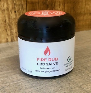 Cannabased Wellness - Fire Rub Topical CBD Salve Jar