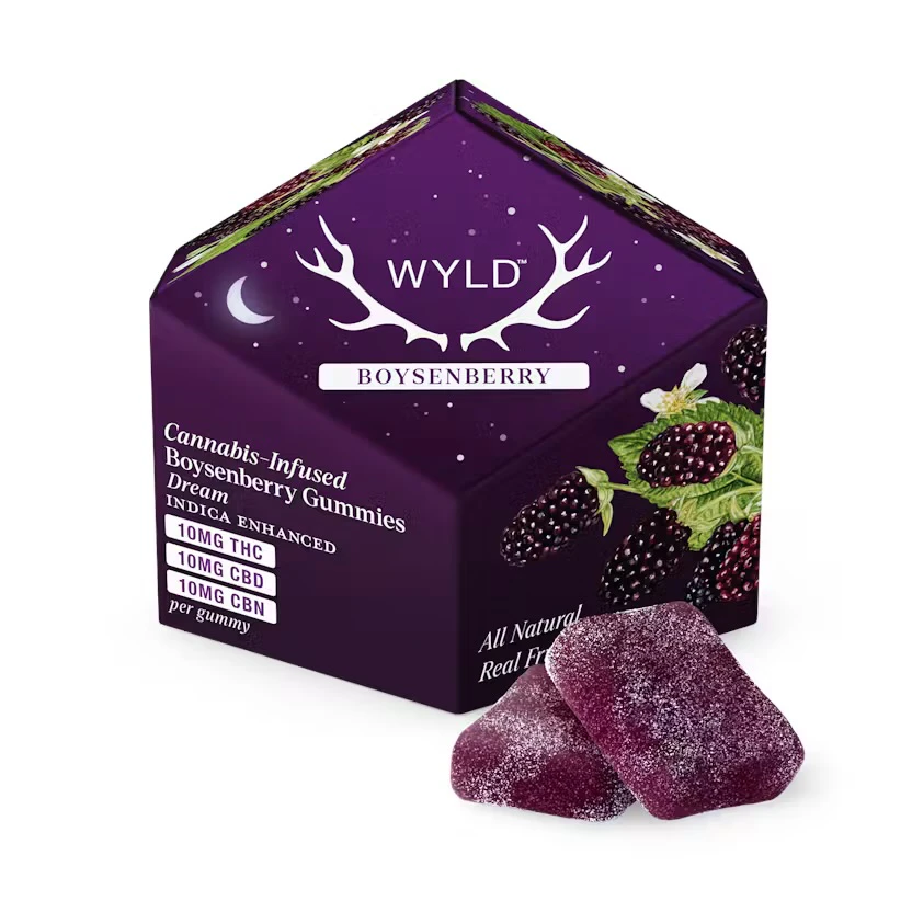 WYLD - WYLD - Boysenberry 1:1:1 CBD+CBN Enhanced Gummies Main Image
