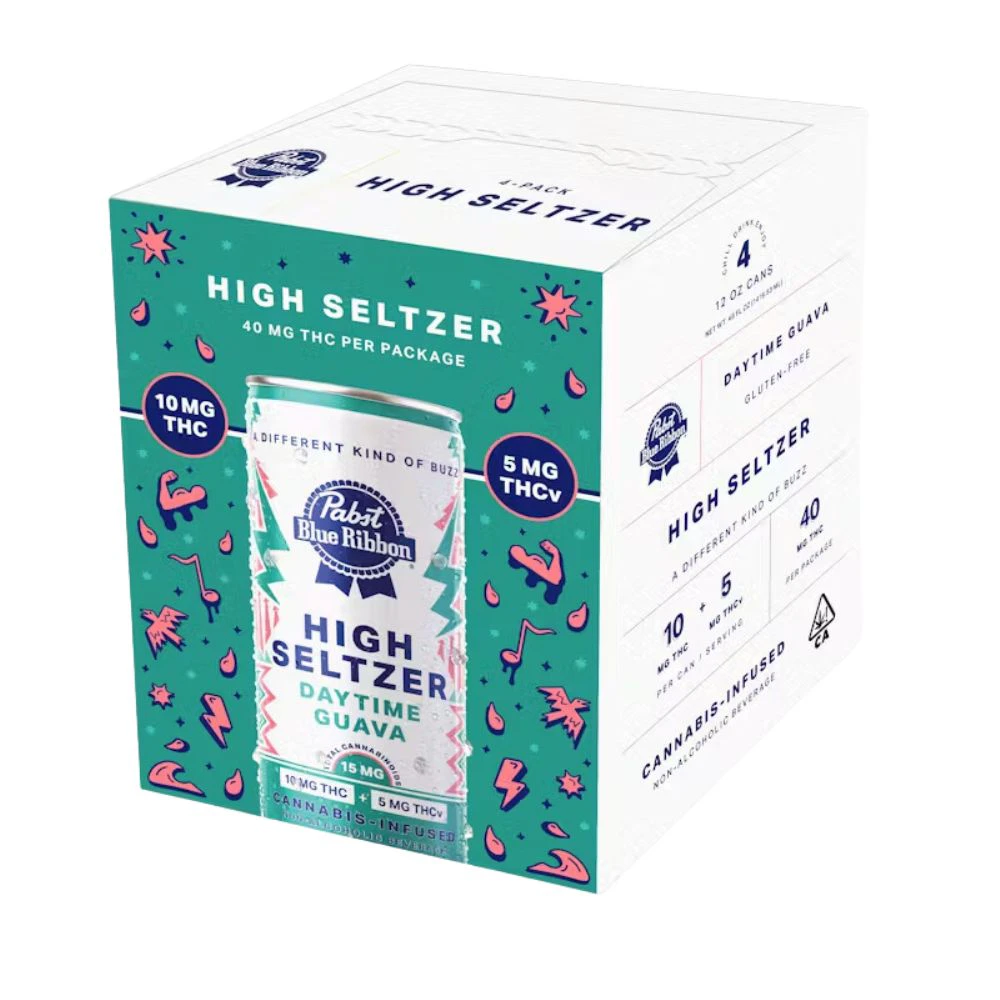 Pabst Labs - Pabst - Drink - Daytime Guava Infused Seltzer 4Pk 15mg Main Image