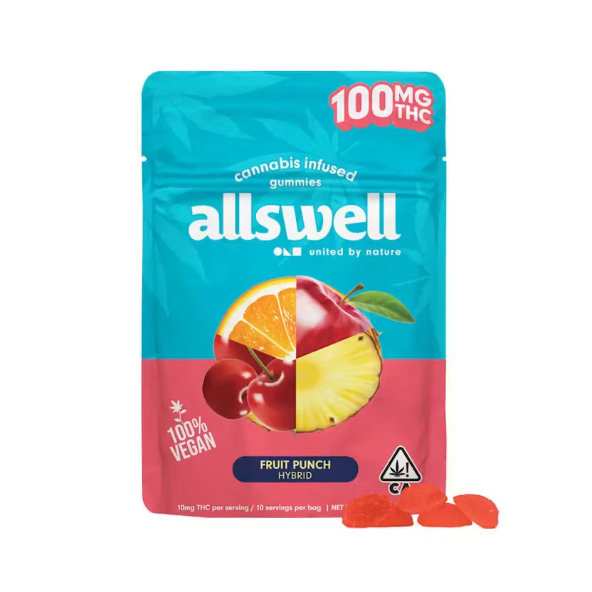Allswell - Allswell - Edible - Gummies - Fruit Punch Gummies - 100mg Main Image