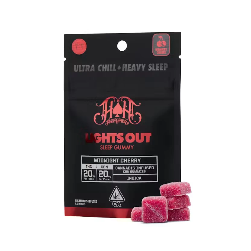 Heavy Hitters - Heavy Hitters - Edible - Gummies - Midnight Cherry CBN Sleep - 100mg p Main Image