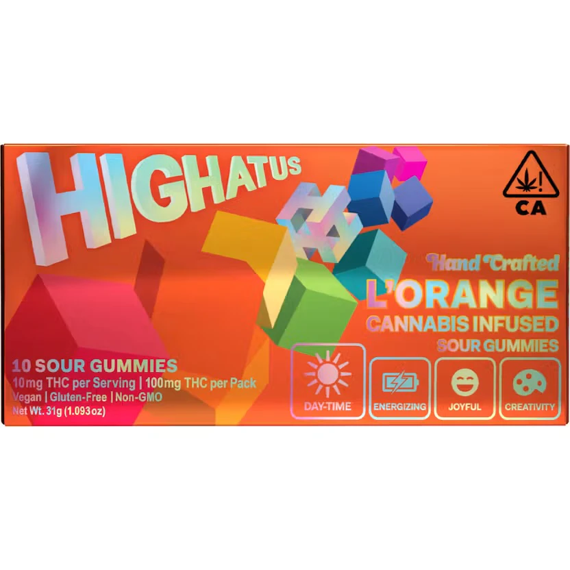 Highatus - Highatus - L'Orange Sour Gummies 10pk Main Image