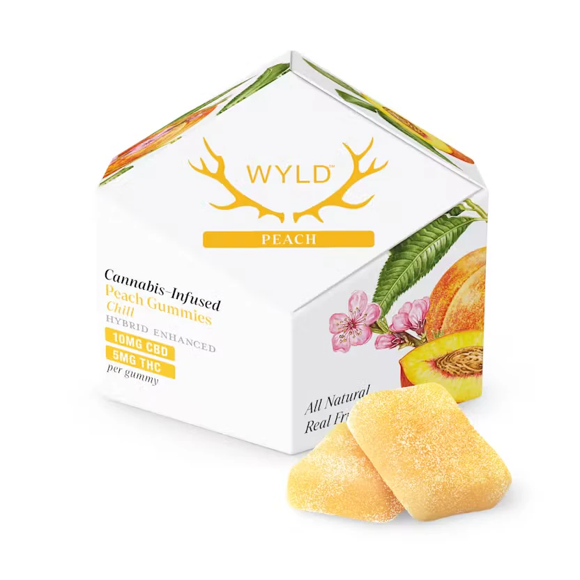 WYLD - WYLD - Edible - Gummies - Peach 2:1 CBD:THC - 100mg Main Image