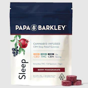 Papa & Barkley - Edible - CBN Gummies - Berry Pomegranate Sleep - 100mg
