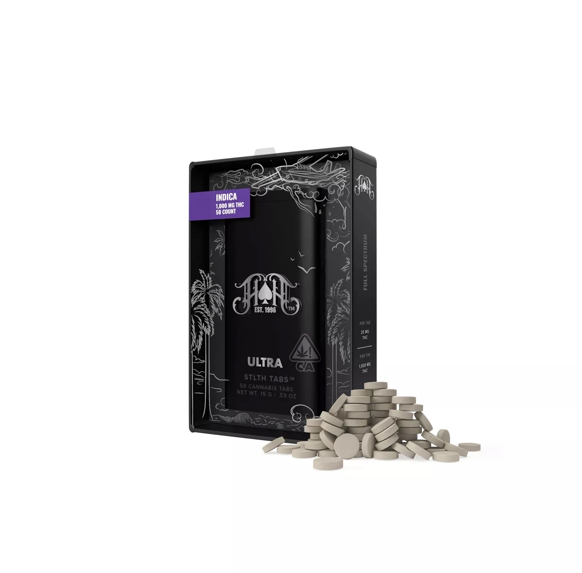 Heavy Hitters - Heavy Hitters - Tincutre - Tablets - Indica 50pk - 1000mg Main Image
