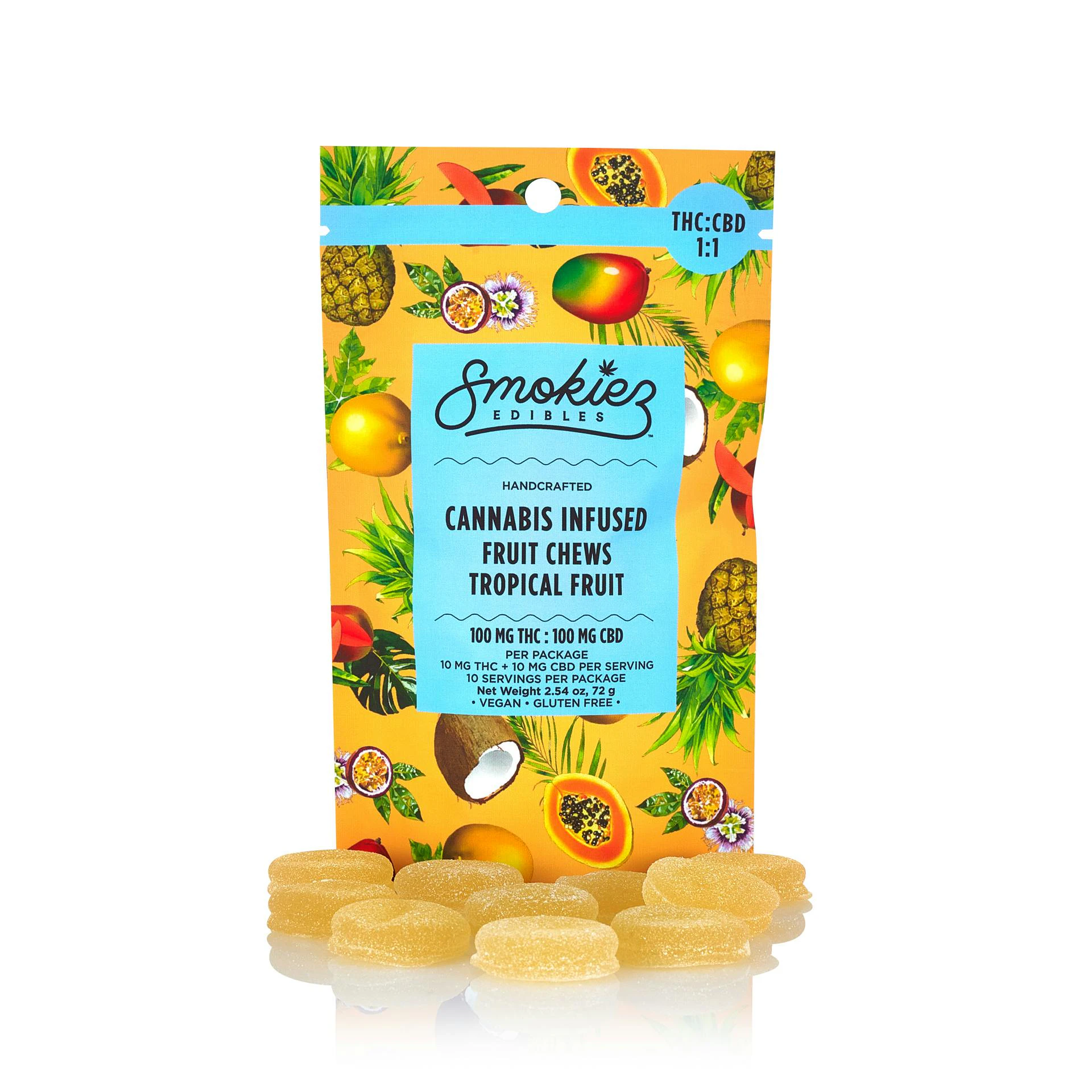 Smokiez Edibles - Smokiez - Edible - CBD Gummies - Sweet Tropical 1:1 - 100mg Main Image