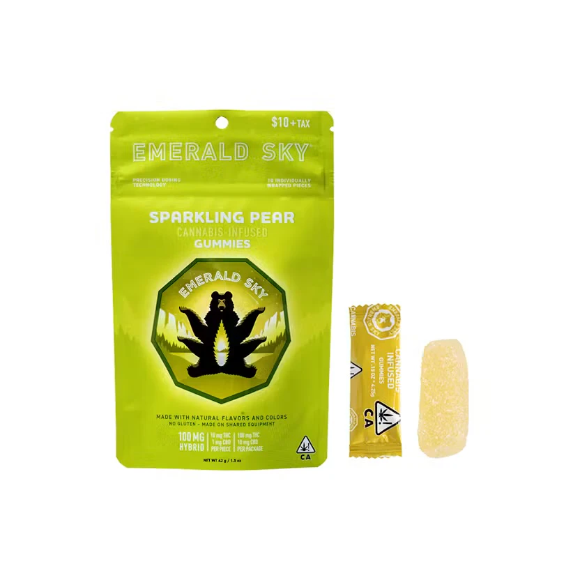 Emerald Sky - Emerald Sky - Edible - Gummies - Sparkling Pear - 100mg Main Image