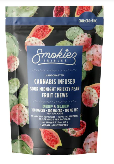 Smokiez Edibles - Smokiez - Edible - CBN Gummies - Sour Midnight Prickly Pear - 100mg Main Image
