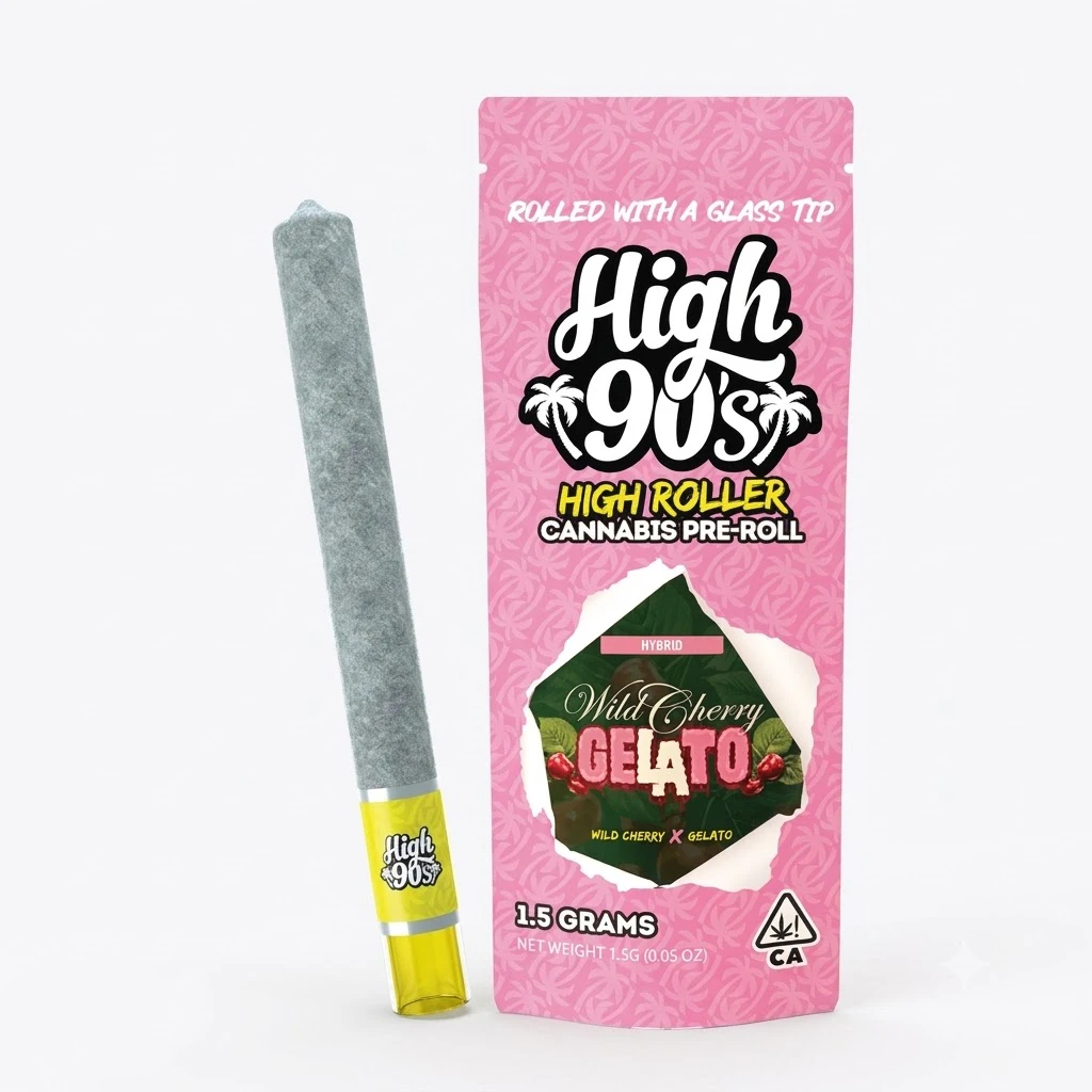 HIGH 90s - High 90s - Preroll - Infused - Wild Chery Gelato - 1g Main Image