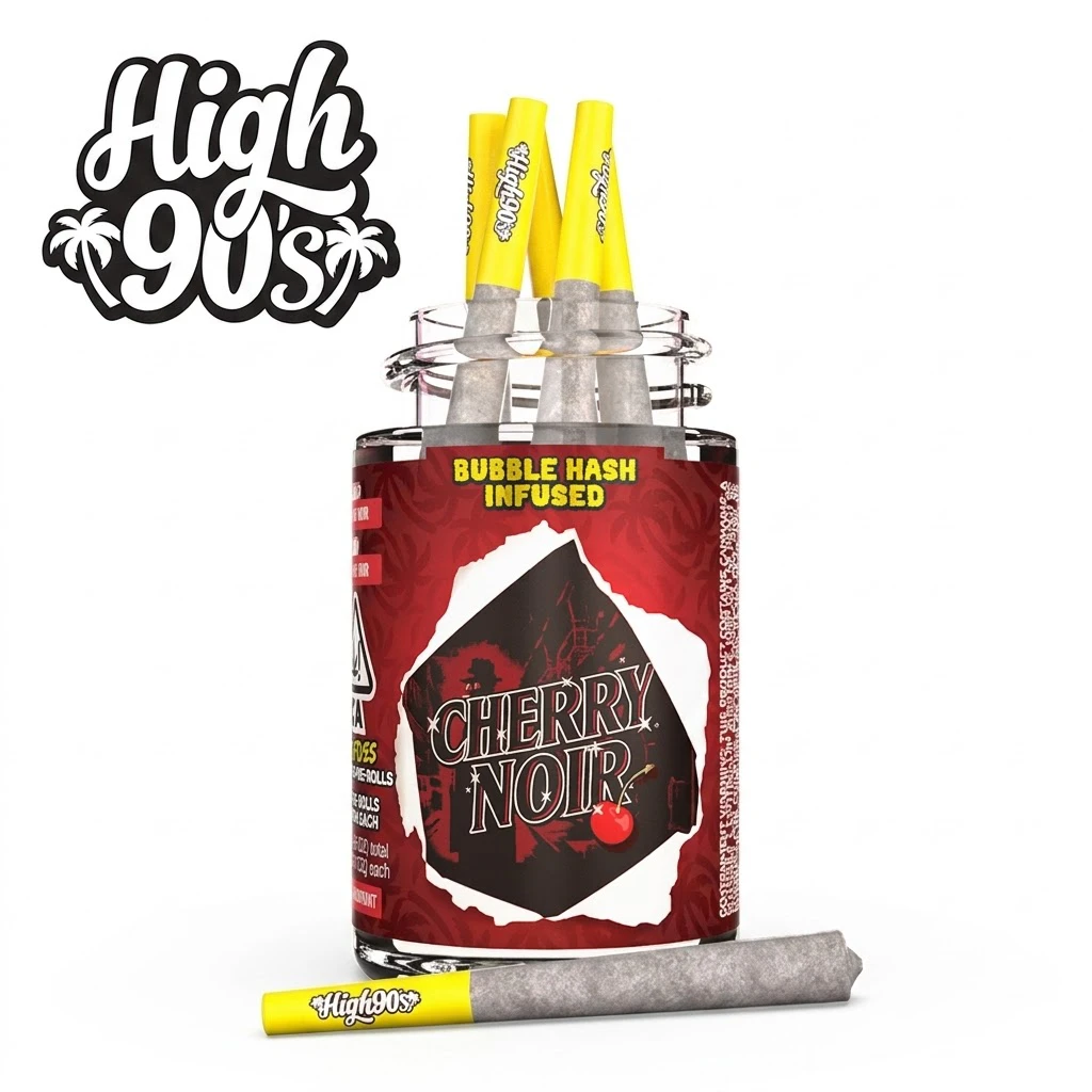 HIGH 90s - High 90s - Preroll - Hash Infused - Cherry Noir 5pk - 2.5g Main Image