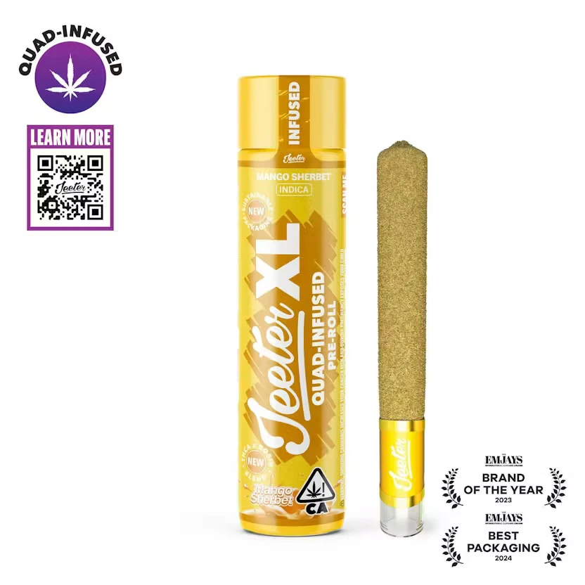 Jeeter - Jeeter - Preroll - Mango Sherbert XL Infused - 2g Main Image