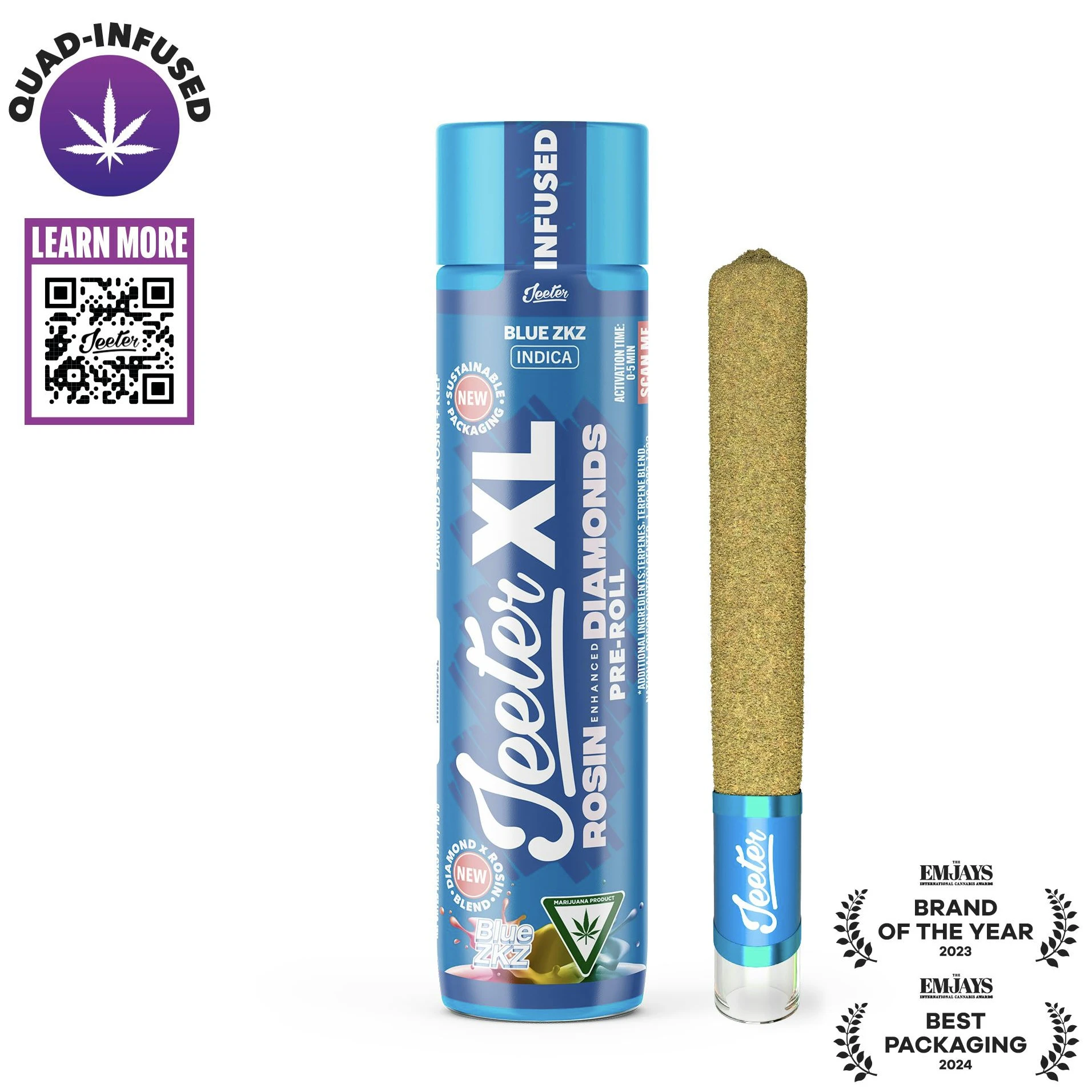 Jeeter - Jeeter - Preroll - Blue ZKZ XL Infused - 2g Main Image
