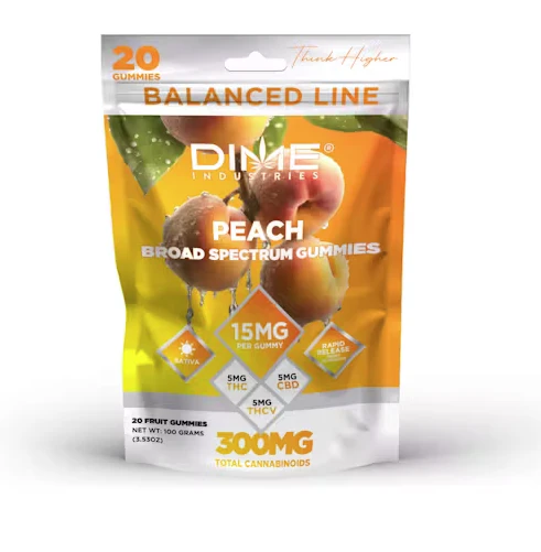 Dime Industries - Dime Industries - Peach Gummies - 100mg Main Image