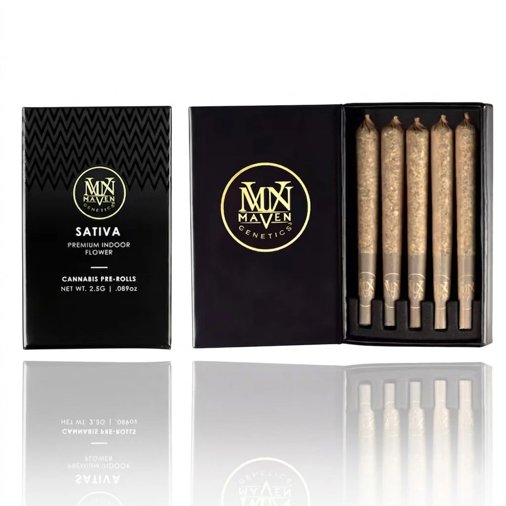 Maven Genetics - Maven Genetics - Preroll - Indoor - Chrome Dome 5pk - 2.5g Main Image