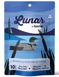 LOONER - Lunar blueberry lavender Night time gummies Main Image