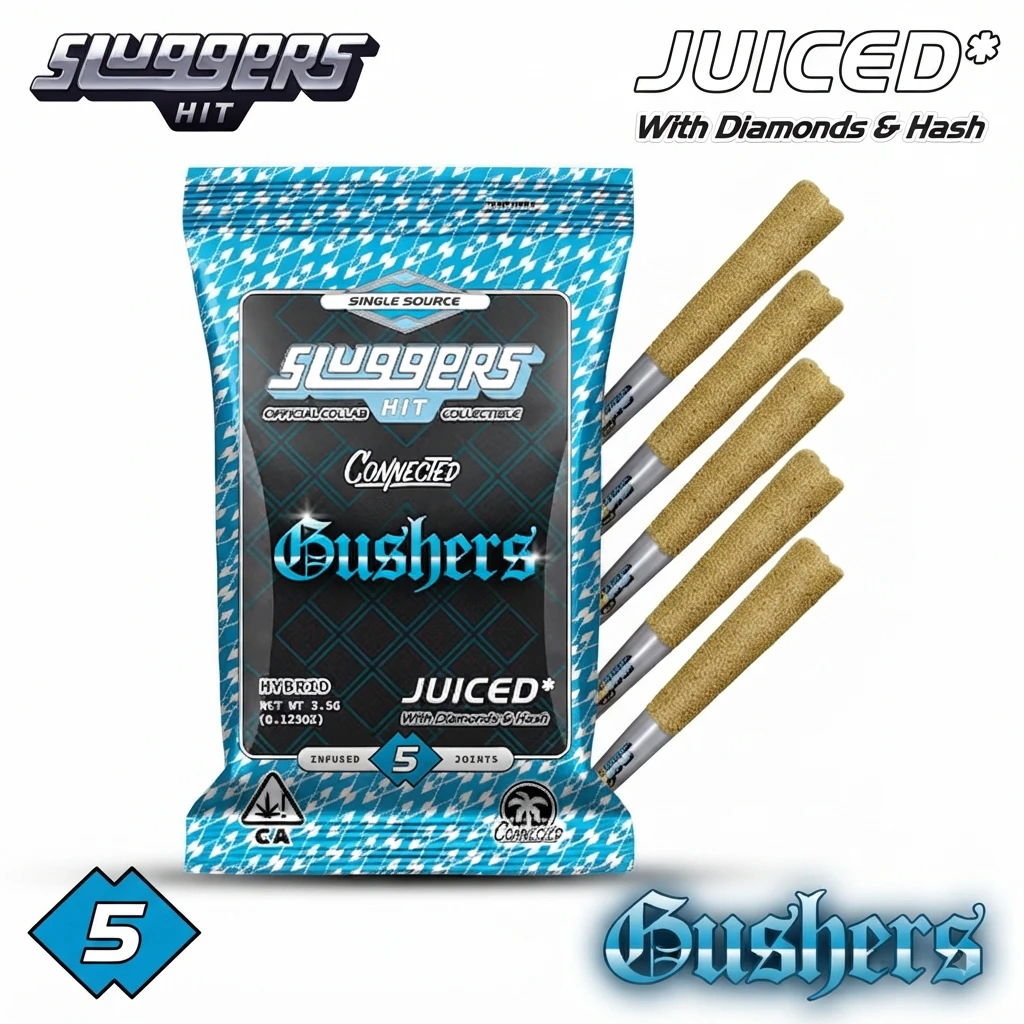 SLUGGERS HIT - Sluggers - Preroll - Infused - Gushers 5pk - 3.5g Main Image