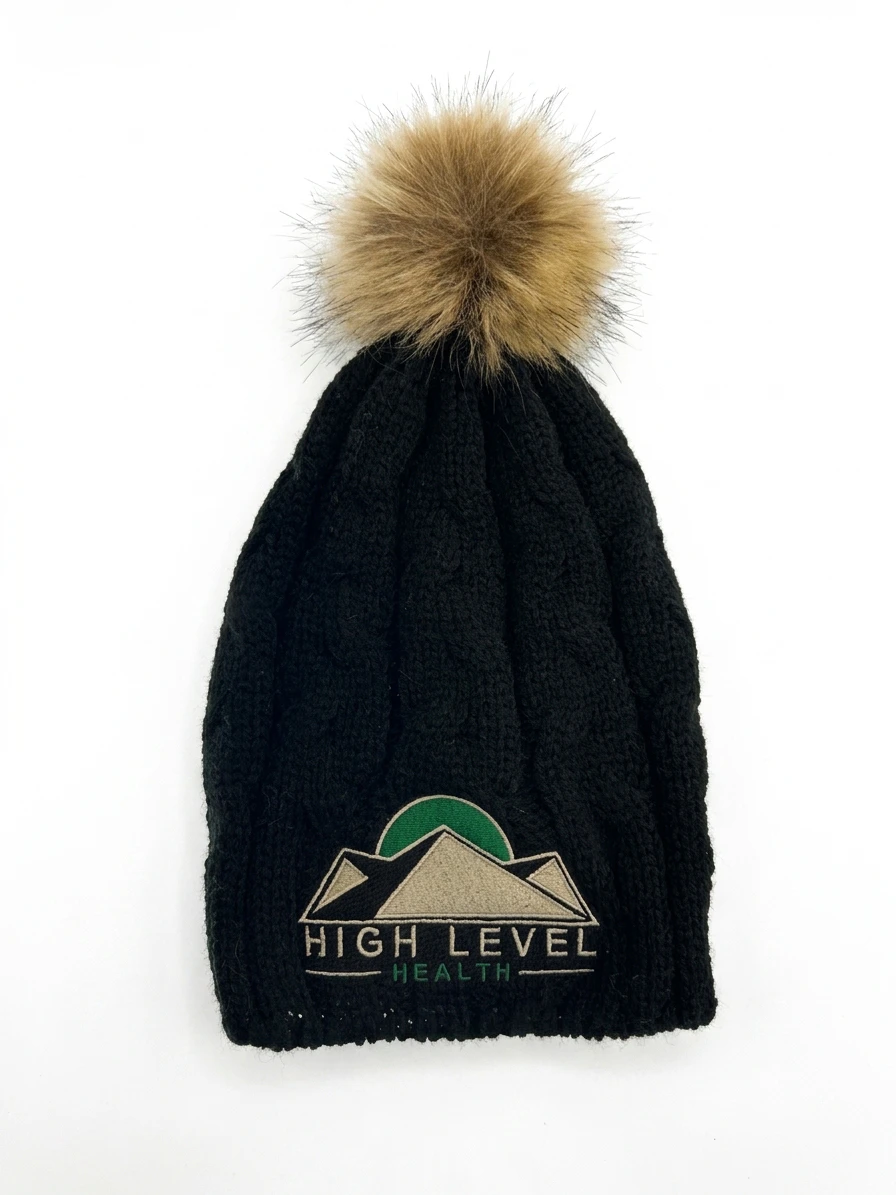 High Level Health Merch - HLH Merch - Black Beanie - $10 Main Image