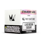 West Coast Cure - Concentrate - Live Resin Sugar - Strawberry Jack - 1g