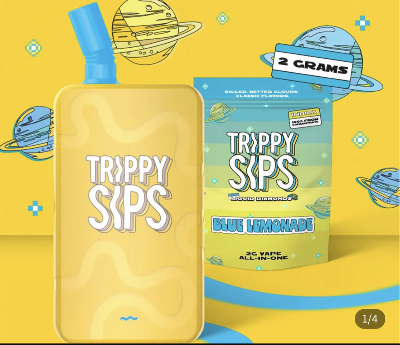 Trippy Sips - Trippy Sips | Liquid Diamond Disposable | Blue Lemonade | 2g Main Image