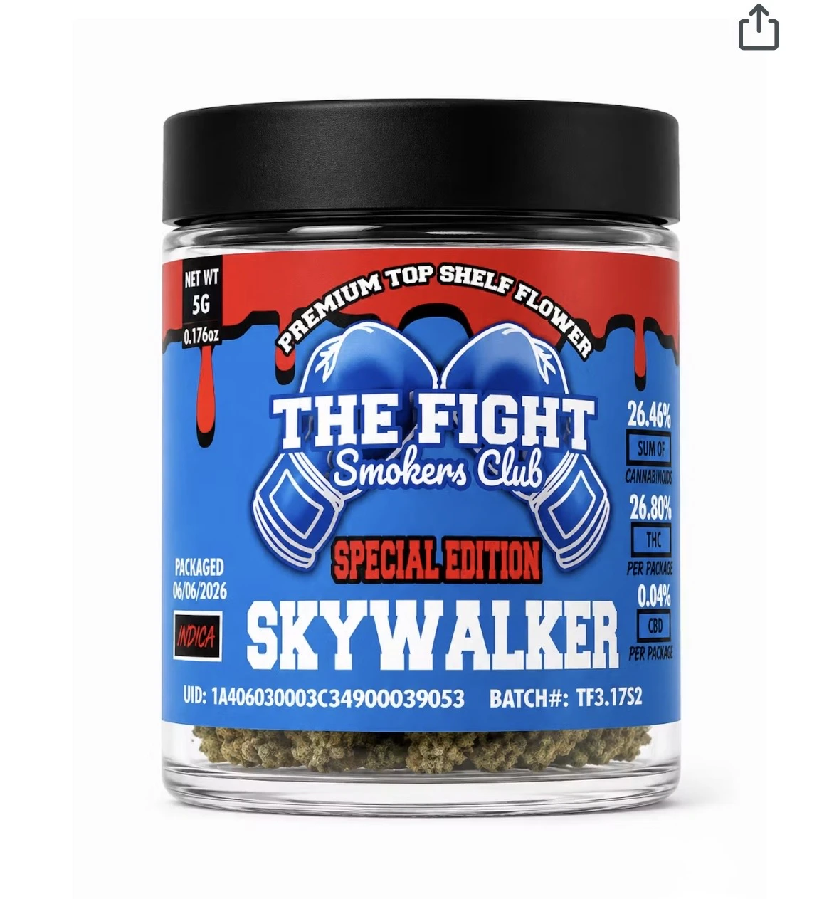 THE FIGHT SMOKER'S CLUB - The Fight Smokers Club - Flower - Indoor - Extreme Skywalker - 5g Main Image