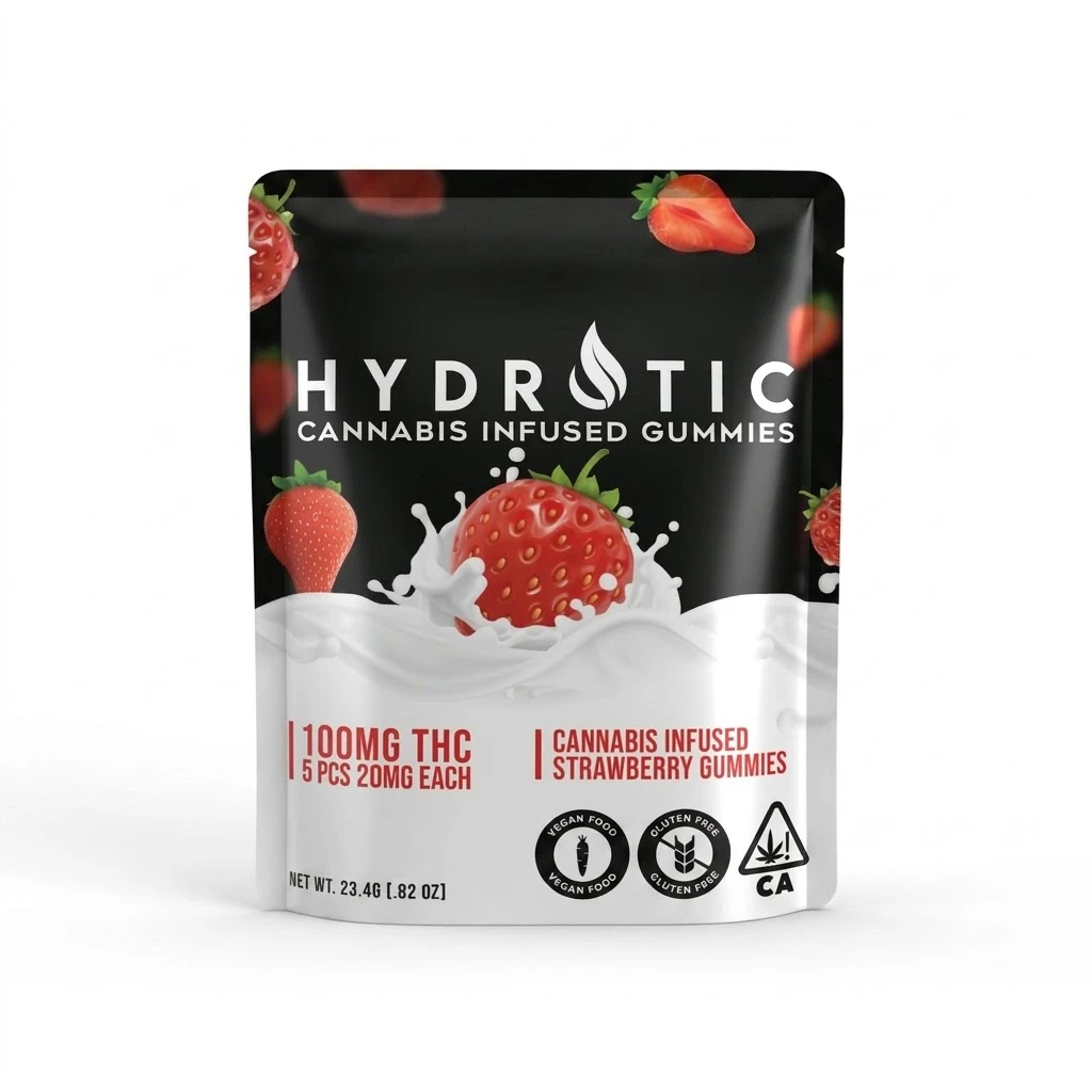HYDROTIC - Hydrotic - Edibles - Gummies - Strawberry - 100mg Main Image