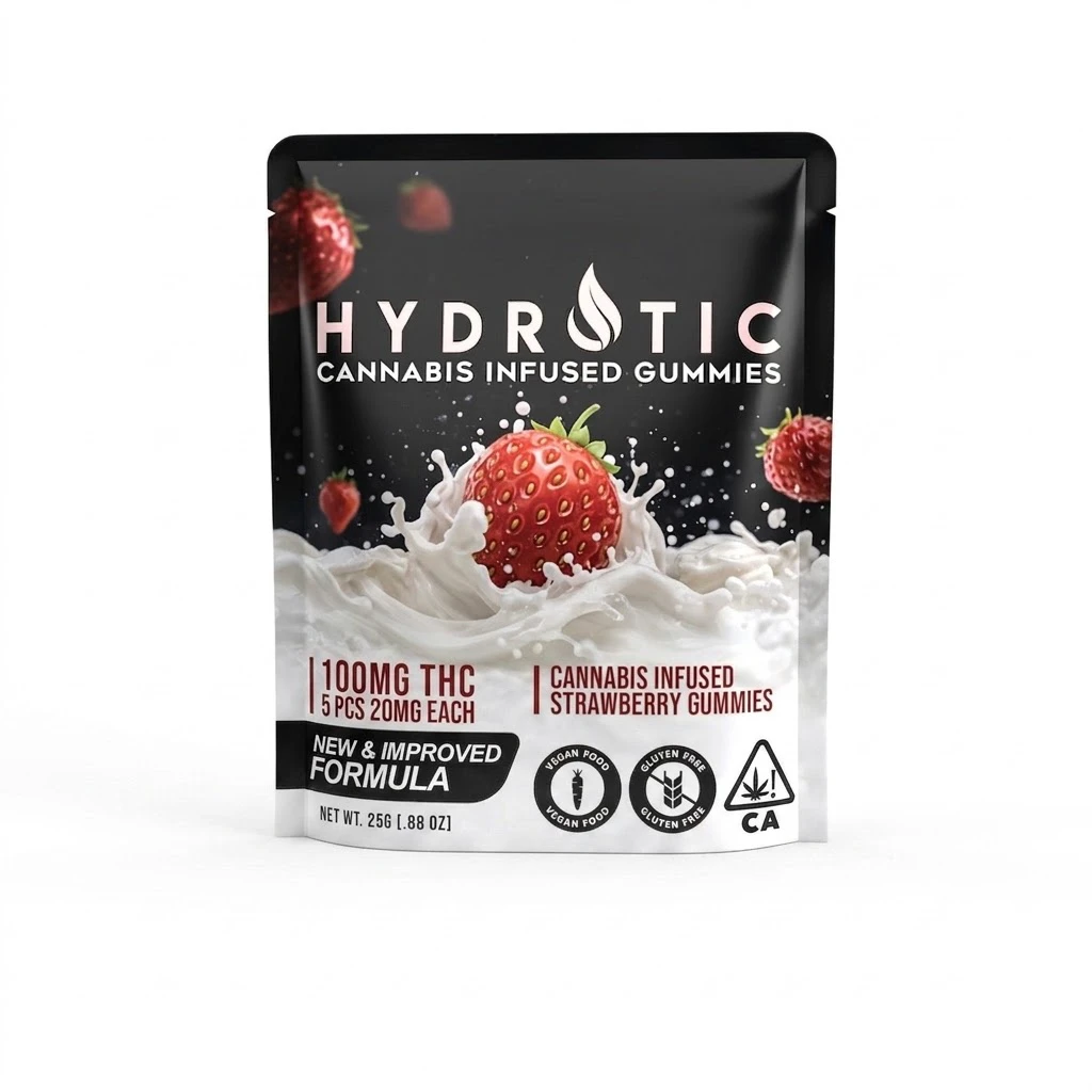 HYDROTIC - Hydrotic - Edibles - Gummies - Strawberry - 100mg Main Image