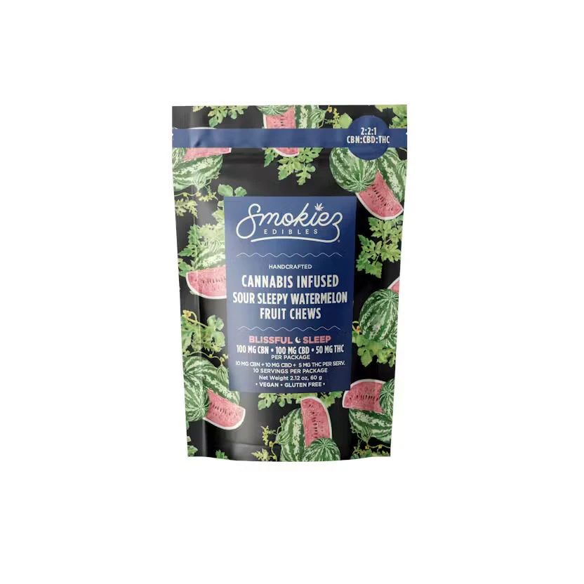 Smokiez Edibles - Smokiez - Edible - CBN Gummies - Blissful Sleep Sour Watermelon - 100mg Main Image