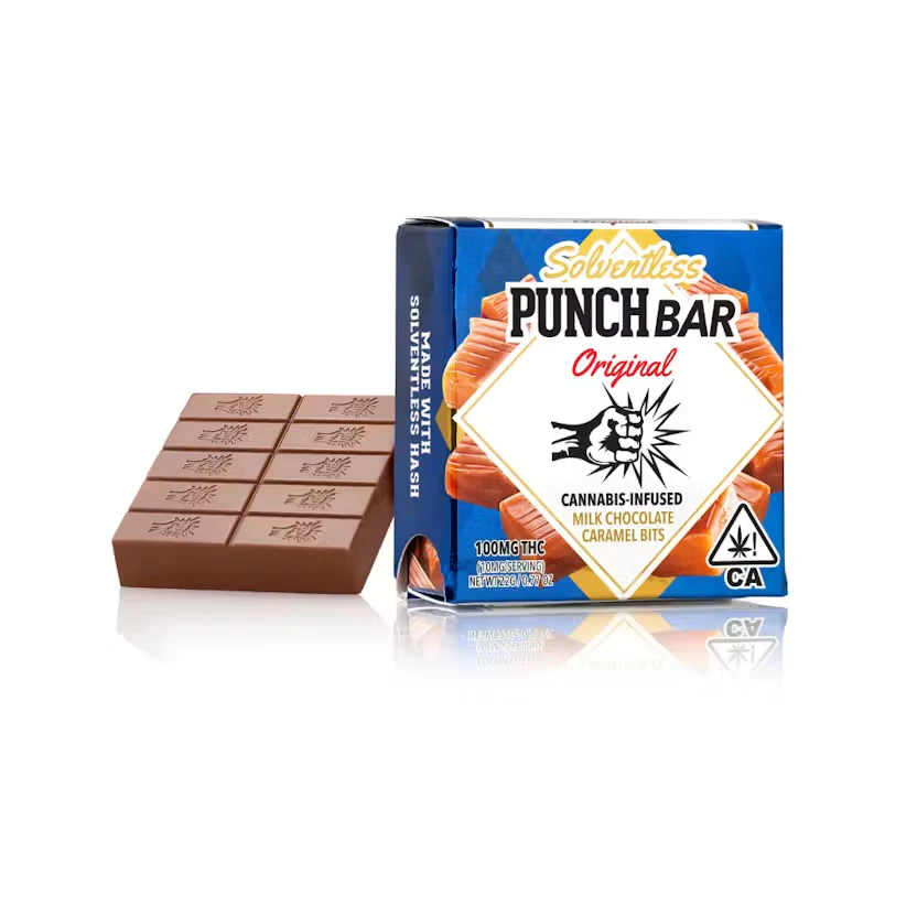 Punch Edibles & Extracts - Punch - Edibles - Live Rosin - Caramel Bits Punch Bar - 100mg p Main Image